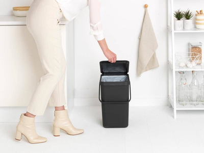 Kosh plehrash Brabantia Sort&amp;Go, 25L, për ndarje, gri