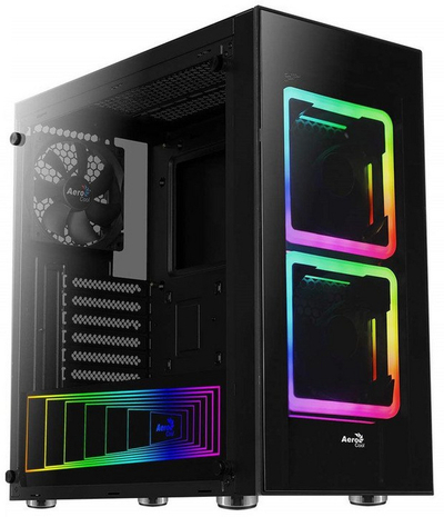 Kasë Aerocool Tor G-BK-v1 RGB Midi-Tower, e zezë