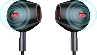 Dëgjuese Lenovo Moving-Coil HE06, të kuqe