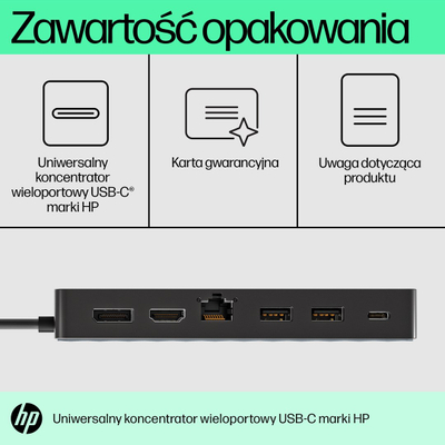 Stacion dokimi HP Universal USB-C Multiport Hub, i zi