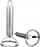 Prerëse pierogi prej çeliku inox, 6cm, dorezë ergonomike, argjendtë