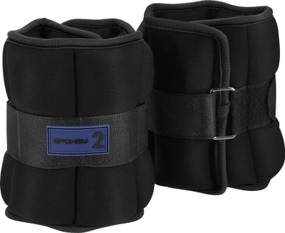 Set peshash neopreni SPOKEY, 2 x 2kg, me shirit velcro, gri