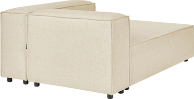 Shezlong APRICA, faux linen, stil modern, bezhë