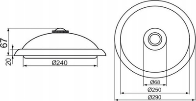 Llambë murale ADVITI Zonda AD-PL-349WLPMR4, 12W, sensor lëvizjeje, dritë neutrale, e bardhë
