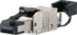 Prizë industriale RJ45 Metz Connect BTR C6A, 10 Gbit, IP20, metalike