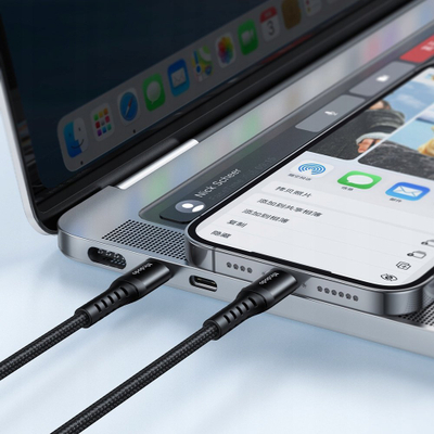 Kabllo karikimi Mcdodo USB C në Lightning, 20 cm, karikim i shpejtë, e zezë