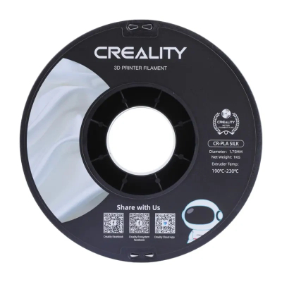 Filament 3D Creality CR PLA Silk, 1.75mm, 1kg, argjendt me shkëlqim