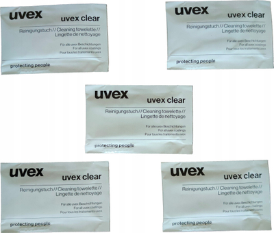 Peceta pastruese për syze Uvex 9963005, 100 copë, për xhama optikë