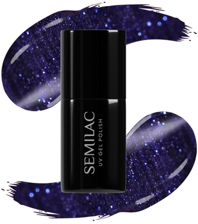 Llak xheli për thonj Semilac 937 Midnight Fever, UV Gel Polish, 7 ml, i bardhë