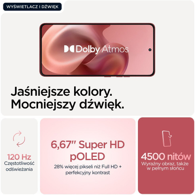 Telefoni Motorola Moto G86 Power, 6.67", 256GB, 5G, rozë
