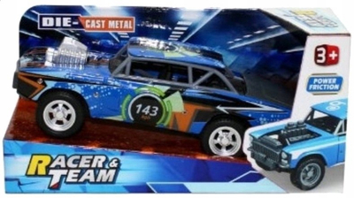 Makine lodër Racer Team, metal die cast, me fërkim, shumengjyrëshe