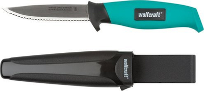 Thikë Wolfcraft me teh me dhëmbëza 9.5 cm, e zezë