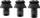 Set koka rivetu DeWALT DCFA4142-QZ, metal, 3 copë, të zeza