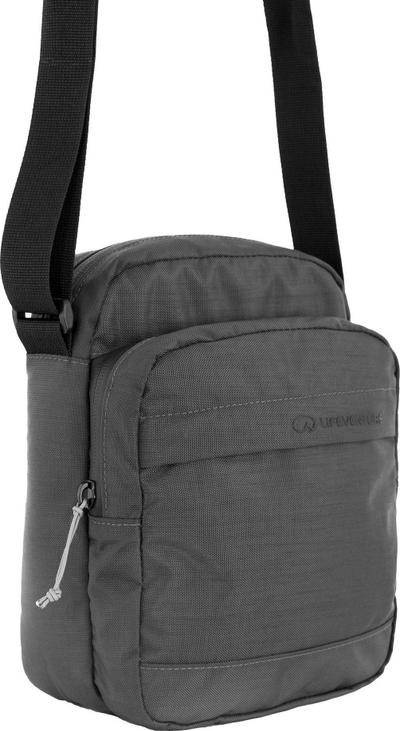 Çantë shpatulle Lifeventure RFID Shoulder Bag Pouch, material i ricikluar, gri