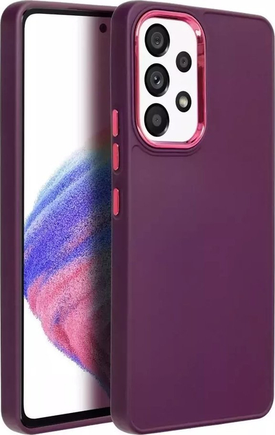 Futrollë 4kom.pl Case Frame për Samsung Galaxy A53 5G, TPU, me kornizë t’ngritur, vjollcë