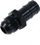 Nipel alumini TurboWorks AN8, për zorrë 15mm, i zi