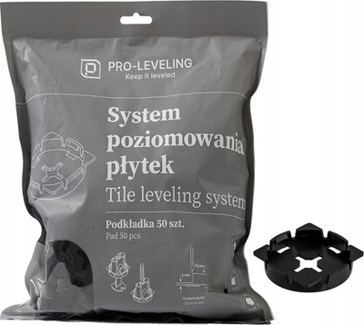 Jastëkë nivelues Pro-Leveling Pad, set 50 copë, plastikë e qëndrueshme, transparent