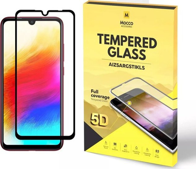 Mbrojtës ekrani Mocco për Xiaomi Redmi 7A, xham i temperuar 5D, mbulim i plotë, kornizë e zezë