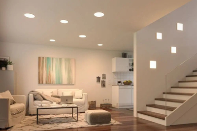 Panel LED për tavan Paulmann Veluna 93063, 17W, 3 Step Dim, i bardhë