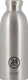 Shishe termike 24Bottles Clima Bottle 0.5L, çelik inox, argjendt
