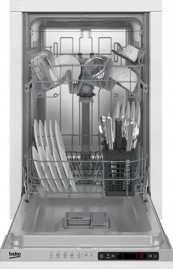 Enëlarëse e integruar Beko DIS35023E, 45 cm, 10 sete, inoks