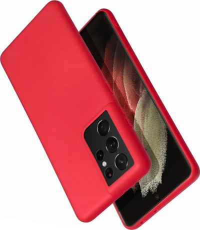 Mbrojtëse telefoni Forcell për Samsung Galaxy A26 5G, silikoni i butë, e kuqe