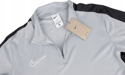 Bluzë sportive Nike Academy 23 Drill Top M DR1352 012, poliester, me zinxhir, gri