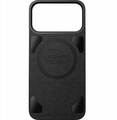 Mbrojtëse telefoni Nomad për iPhone 17 Pro, MagSafe, lëkurë e zezë