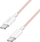 Kabllo USB C LogiLink CU0343, USB 2.0, 0.5 m, rozë