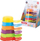 Set gotash banjoje Askato Bath Cups, 6 copa, shumëngjyrëshe