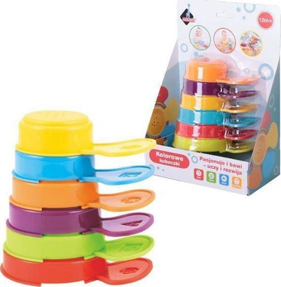 Set gotash banjoje Askato Bath Cups, 6 copa, shumëngjyrëshe
