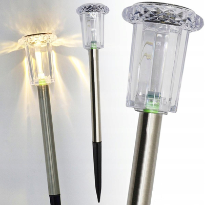 Lampe dielli për kopësht Saska Garden Crystal Inox, LED, 33 cm, inox