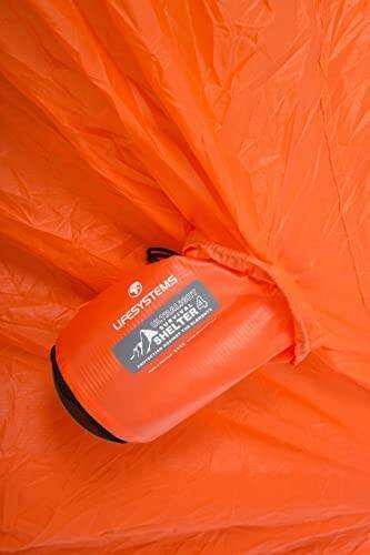 Strehë emergjence Lifesystems Ultralight Survival Shelter 4, për 4 veta, najlon i papërshkueshëm nga uji, portokalli