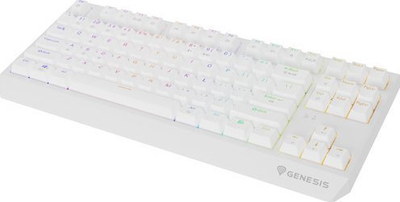 Tastierë mekanike pa kabëll Genesis Thor 230 TKL, RGB, Hot Swap, e bardhë