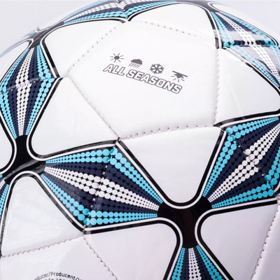Top futbolli Huari Kuanda Ball 4, PVC, i bardhë