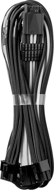 Kabllo PCIe CableMod C Series Pro ModMesh, 16 pin në 3x 8 pin, 600mm, zi bardhë