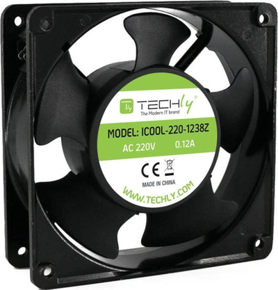 Ventilator PC Techly Fan for PC 120x120x38, 120mm, 220V, i zi