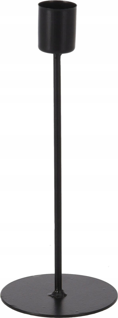 Mbajtëse qirinjsh Home Styling Collection Candlestick, 20.5 cm, metal, e zezë