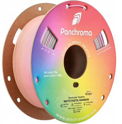 Filament 3D Polymaker Gradient Matte PLA, 1.75mm, Pastel Rainbow