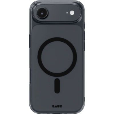 Kllëf telefoni Laut Crystal Fluro, për iPhone 17 Pro, MagSafe, i zi transparent