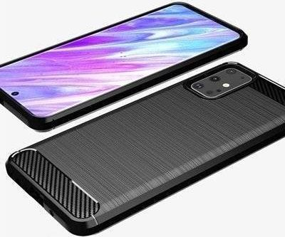 Këllëf telefoni Carbon Lux për Huawei Honor 30, TPU i butë, kundër rrëshqitjes, i zi