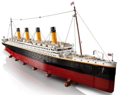 Set LEGO Icons Titanic 10294, model koleksionues, mbi 9000 pjesë, shumëngjyrësh