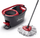 Set mop me kove Vileda Turbo 3in1, sistem rrotullues, trekendor, e kuqe
