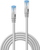 Kabllo rrjeti LINDY 47631, CAT 6A S/FTP, 0.5m, gri