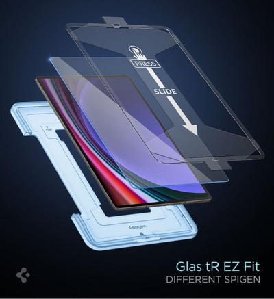 Mbrojtës ekrani Spigen Glas.tr EZ Fit për Galaxy Tab S9 Ultra 14.6\", xham i temperuar 9H, transparent