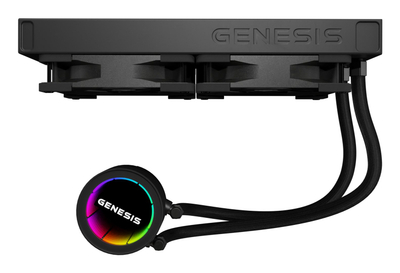 Ftohës uji për CPU Genesis Hydria 240 NLG-2319, 240mm, ARGB, i zi