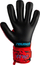 Doreza portieri Reusch Attrakt Grip Finger Support, lateks, mbyllje me rrip, të kuqe e zeza