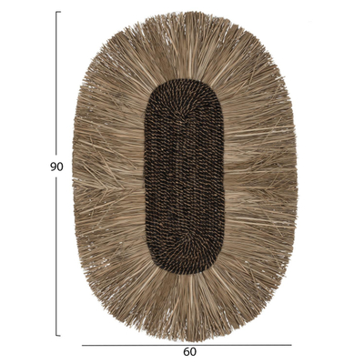 Dekor muri oval bari-abace 60×5×90 cm (HM7795)