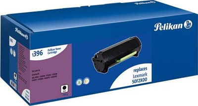 Toner Pelikan 1396, për Lexmark 502X, 10000 faqe, i zi