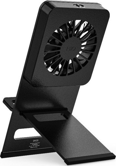 Stacion karikimi Fiio DK3S, me ventilator ftohës, metal, i zi